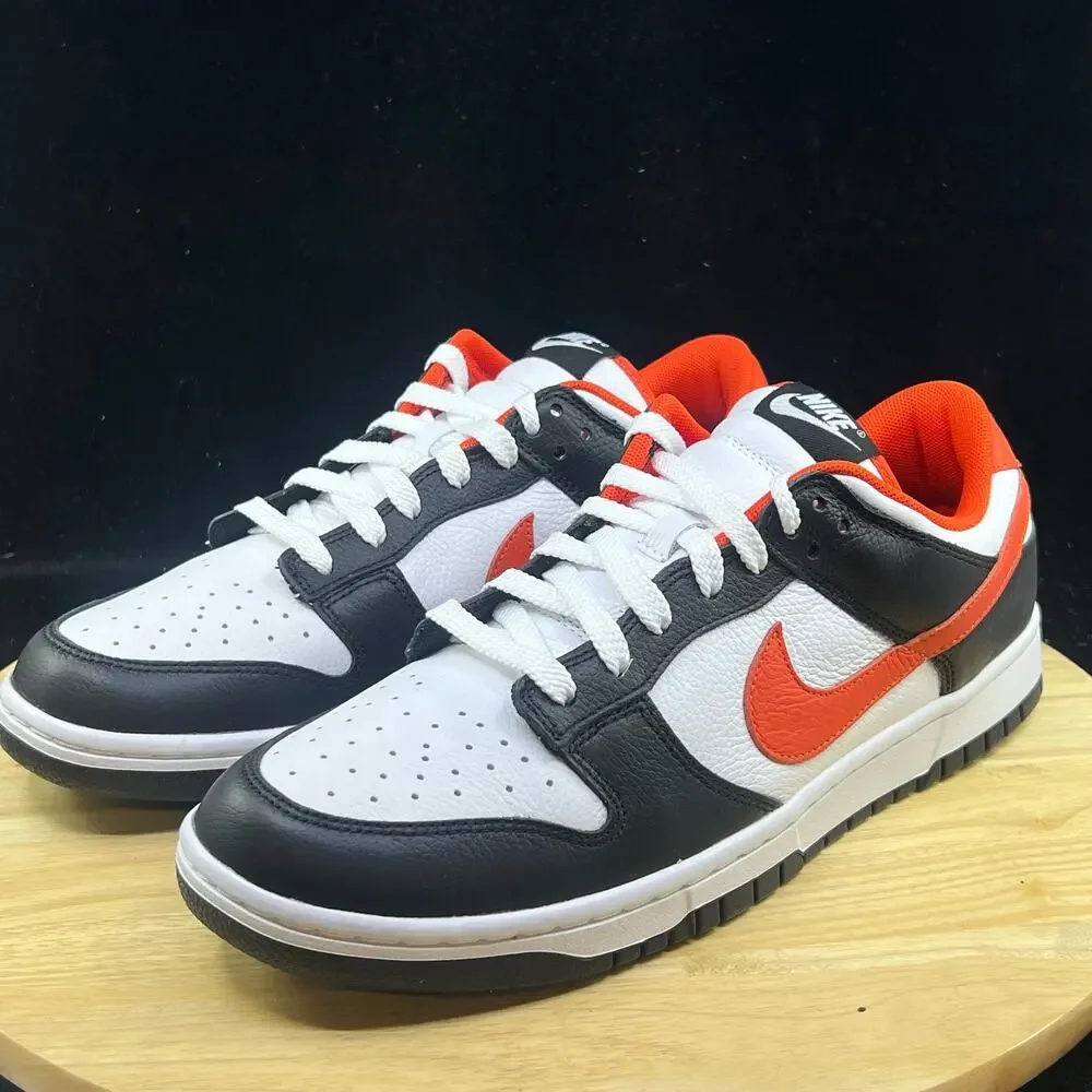 Nike By You Dunk Low White Orange Black FV9524-900 Men's Size 11.5 Shoes - Picture 2 of 10